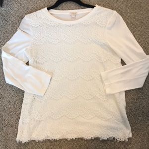 J.Crew lace top